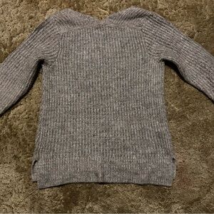 Abercrombie & Fitch Women's Heathered multi colored V-Neck Sweater